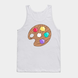 Sapphic Pride Paint Pallet Tank Top